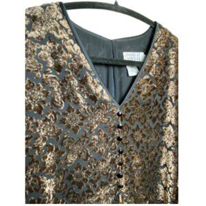 BADGLEY MISHKA STUDIO FAUX VELVET MAXI JACKET- 12